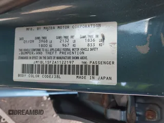 2010 Mazda 3 i SV with VIN JM1BL1SF2A1122197, listed as a IAAI auction lot 41887777 with 58,936 mi miles and . Bid and sale history available at DreamBid. Image 9.