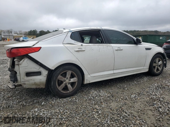 2015 Kia Optima LX with VIN KNAGM4A74F5566435, listed as a Copart auction lot 50004985 with 157,148 mi miles and Salvage Title. Bid and sale history available at carsss.com. Image 3.