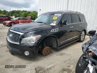 2013 Infiniti QX56 with VIN JN8AZ2NE9D9042456, listed as a Copart auction lot 67699894 with 0 mi miles and Clean Title. Bid and sale history available at carsss.com. Image 1.