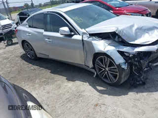 2015 Infiniti Q50 Sport with VIN JN1BV7AP8FM344730, listed as a IAAI auction lot 42553807 with 139,529 mi miles and . Bid and sale history available at DreamBid. Image 1.