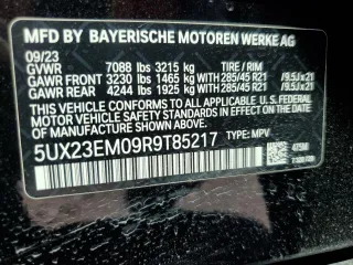 2024 BMW X7 xDrive40i z VIN 5UX23EM09R9T85217, wystawiony jako Copart lot #55027125 z przebiegiem 30 337 mil mil oraz Szkody całkowita. Historia ofert i sprzedaży dostępna na DreamBid. Obrazek 13.
