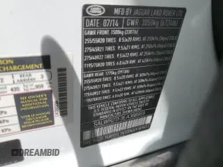 2014 Land Rover Range Rover Sport Supercharged with VIN SALWR2TF3EA388959, listed as a Copart auction lot 53916145 with 111,575 mi miles and Salvage title. Bid and sale history available at DreamBid. Image 13.