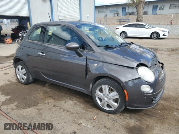 2015 FIAT 500 Pop with VIN 3C3CFFAR6FT545289, listed as a Copart auction lot 48758775 with 91,973 mi miles and Salvage Title. Bid and sale history available at carsss.com. Image 4.