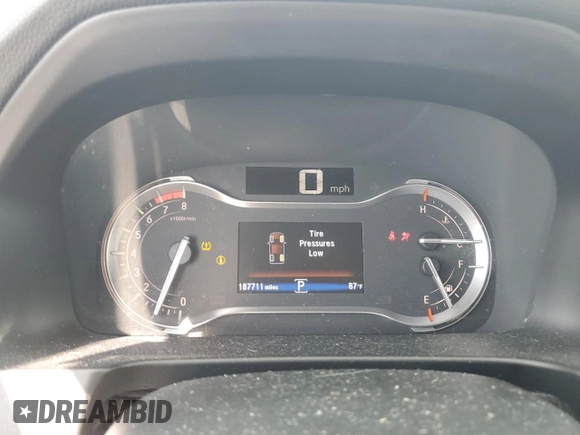 2017 Honda Ridgeline RTL with VIN 5FPYK2F53HB001434, listed as a Copart auction lot 58414335 with 187,711 mi miles and Salvage title. Bid and sale history available at DreamBid. Image 9.