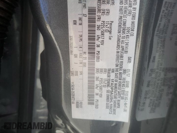 2017 Ford C-Max SE z VIN 1FADP5AU5HL109372, wystawiony jako Copart lot #61079055 z przebiegiem 81 367 mil mil oraz Czysty tytuł • Clean title. Historia ofert i sprzedaży dostępna na DreamBid. Obrazek 12.