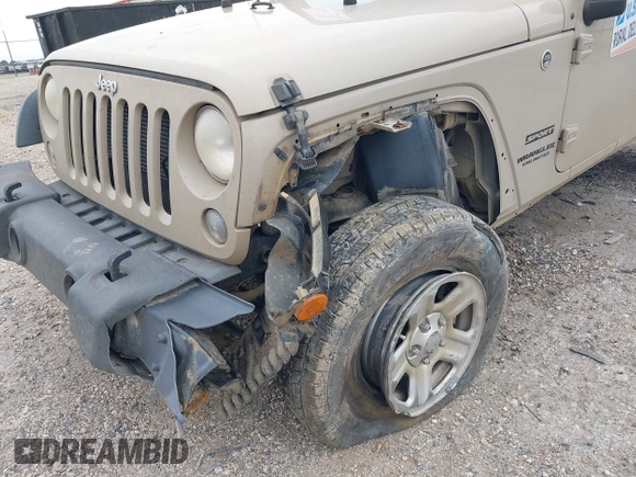 2016 Jeep Wrangler Unlimited Sport RHD with VIN 1C4BJWKG2GL272707, listed as a IAAI auction lot 41446439 with 133,968 mi miles and . Bid and sale history available at DreamBid. Image 19.