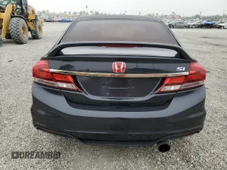 2015 Honda Civic Sedan Si with VIN 2HGFB6E56FH708397, listed as a Copart auction lot 53377305 with 112,385 mi miles and Clean Title. Bid and sale history available at carsss.com. Image 6.