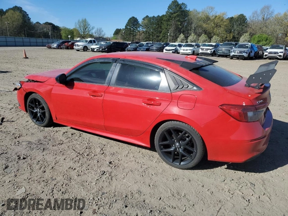 2022 Honda Civic Sedan Sport with VIN 2HGFE2F56NH598822, listed as a Copart auction lot 50298085 with 57,161 mi miles and Salvage Title. Bid and sale history available at carsss.com. Image 2.