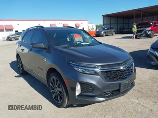 2022 Chevrolet Equinox RS with VIN 3GNAXMEV1NS234716, listed as a IAAI auction lot 42211401 with 27,473 mi miles and . Bid and sale history available at DreamBid. Image 1.
