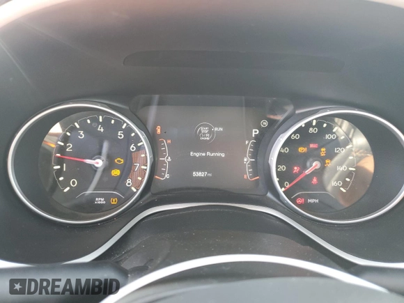 2017 Jeep Compass Latitude with VIN 3C4NJCBB0HT647547, listed as a Copart auction lot 59615635 with 53,827 mi miles and Salvage title. Bid and sale history available at DreamBid. Image 9.