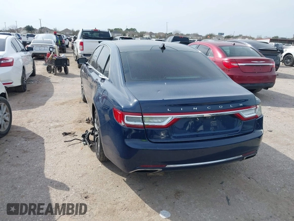 2018 Lincoln Continental Reserve with VIN 1LN6L9NP3J5614469, listed as a IAAI auction lot 41665861 with 67,230 mi miles. Bid and sale history available at carsss.com. Image 3.