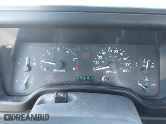 1999 Jeep Wrangler Sport with VIN 1J4FY19SXXP456810, listed as a IAAI auction lot 41725834 with 93,151 mi miles. Bid and sale history available at carsss.com. Image 7.
