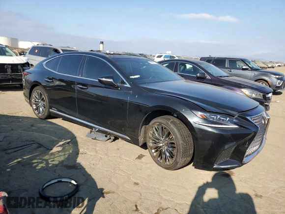 2018 Lexus LS z VIN JTHBYLFF2J5000342, wystawiony jako Copart lot #87950115 z przebiegiem 61 123 mil mil oraz Szkoda całkowita • Salvage title. Historia ofert i sprzedaży dostępna na DreamBid. Obrazek 4.