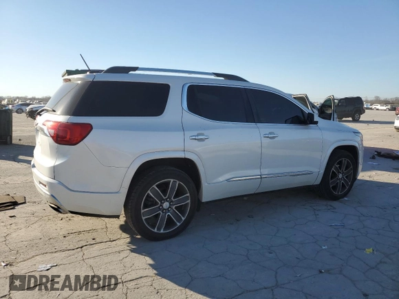 2017 GMC Acadia Denali with VIN 1GKKNPLSXHZ144764, listed as a Copart auction lot 45737915 with 104,429 mi miles and Salvage Title. Bid and sale history available at carsss.com. Image 3.