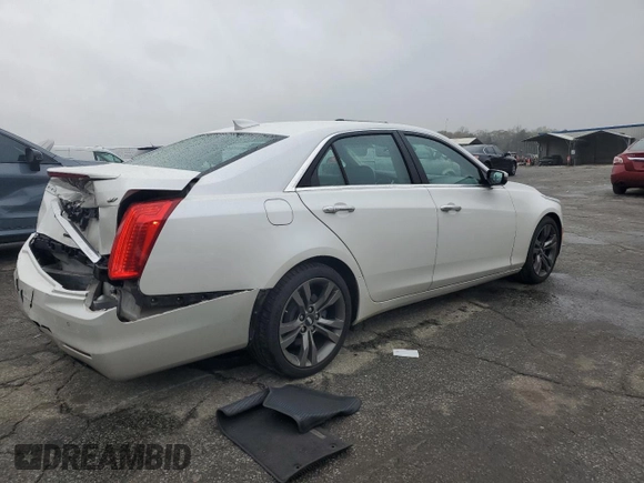 2016 Cadillac CTS V-Sport RWD with VIN 1G6AU5S88G0105245, listed as a Copart auction lot 49976395 with 69,095 mi miles and Salvage Title. Bid and sale history available at DreamBid. Image 3.