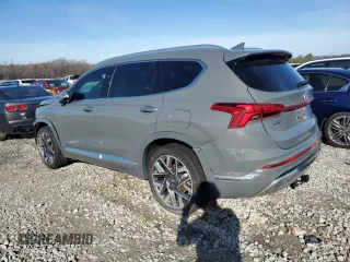 2023 Hyundai Santa Fe Calligraphy with VIN 5NMS54AL6PH657602, listed as a Copart auction lot 43072745 with 17,228 mi miles and Salvage Title. Bid and sale history available at carsss.com. Image 2.