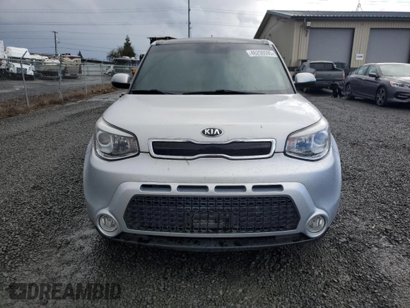 2015 Kia Soul + with VIN KNDJX3A59F7770337, listed as a Copart auction lot 46290595 with 62,434 mi miles and Salvage Title. Bid and sale history available at DreamBid. Image 5.
