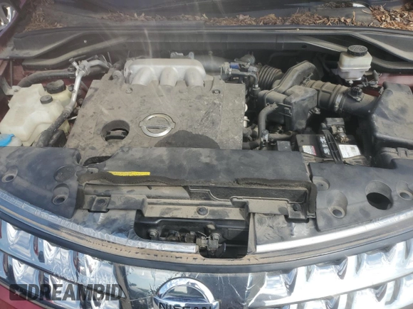 2007 Nissan Murano SE with VIN JN8AZ08W97W650878, listed as a Copart auction lot 56858545 with 123,304 mi miles and Salvage title. Bid and sale history available at DreamBid. Image 11.