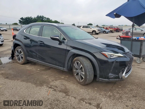 2020 Lexus UX 200 with VIN JTHX3JBH8L2021412, listed as a Copart auction lot 58896875 with 47,907 mi miles and Salvage title. Bid and sale history available at DreamBid. Image 4.