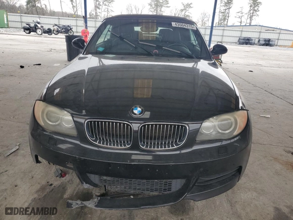 2008 BMW 1 Series 135i with VIN WBAUN93588VE94038, listed as a Copart auction lot 43504315 with 80,792 mi miles and Salvage Title. Bid and sale history available at carsss.com. Image 5.
