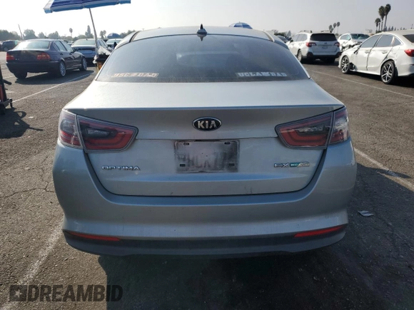 2014 Kia Optima Hybrid EX with VIN KNAGN4AD8E5067462, listed as a Copart auction lot 75878414 with 0 mi miles and Salvage Title. Bid and sale history available at carsss.com. Image 6.