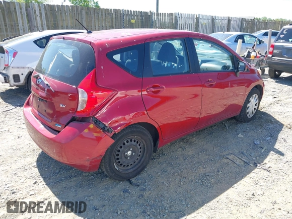 2014 Nissan Note SV with VIN 3N1CE2CP3EL412381, listed as a IAAI auction lot 42134204 with 61,189 mi miles and . Bid and sale history available at DreamBid. Image 4.