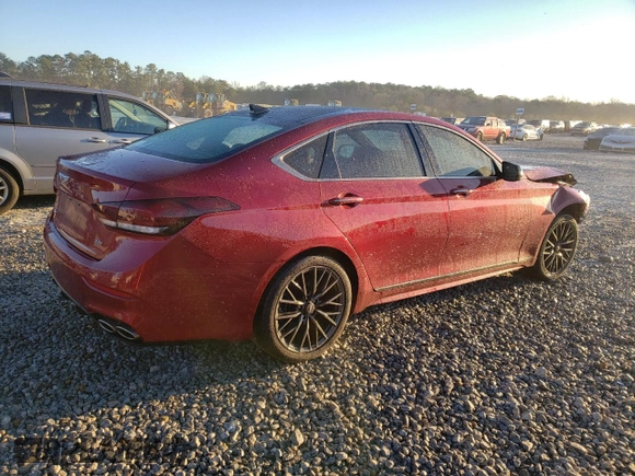 2020 Genesis G80 3.3T Sport with VIN KMTFN4JB1LU339187, listed as a Copart auction lot 46879915 with 37,124 mi miles and Salvage Title. Bid and sale history available at carsss.com. Image 3.