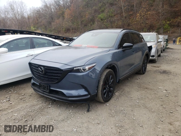 2021 Mazda CX-9 Grand Touring with VIN JM3TCBDY6M0536383, listed as a Copart auction lot 67165712 with 13,701 mi miles. Bid and sale history available at carsss.com. Image 2.