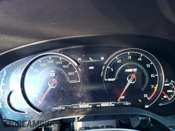 2019 BMW M5 Competition with VIN WBSJF0C53KB446752, listed as a Copart auction lot 37760913 with 34,595 mi miles. Bid and sale history available at carsss.com. Image 9.