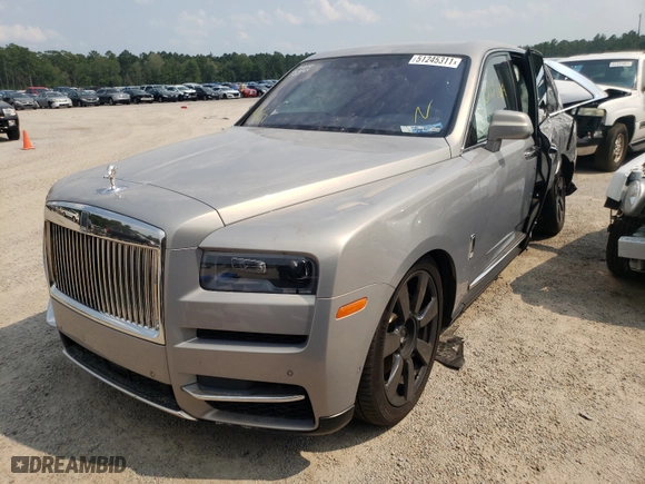 2020 Rolls-Royce Cullinan with VIN SLATV4C03LU202157, listed as a Copart auction lot 51245311 with 0 mi miles and Salvage Title. Bid and sale history available at carsss.com. Image 2.