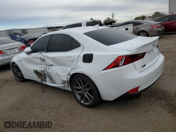 2015 Lexus IS 250 with VIN JTHBF1D21F5056421, listed as a Copart auction lot 49186445 with 135,572 mi miles and Salvage title. Bid and sale history available at DreamBid. Image 3.
