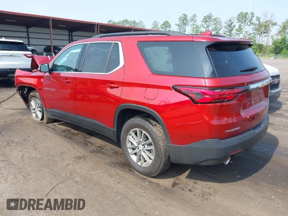 2023 Chevrolet Traverse LT Cloth z VIN 1GNERGKWXPJ196658, wystawiony jako IAAI lot #42404287 z przebiegiem 49 896 mil mil oraz . Historia ofert i sprzedaży dostępna na DreamBid. Obrazek 3.
