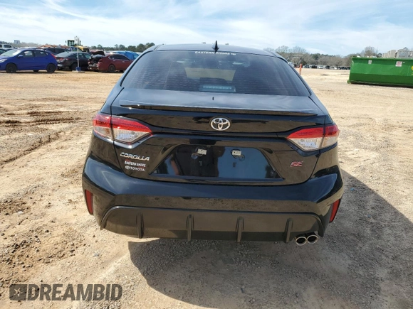 2025 Toyota Corolla SE with VIN 5YFS4MCEXSP225983, listed as a Copart auction lot 46358765 with 907 mi miles and Salvage Title. Bid and sale history available at carsss.com. Image 6.