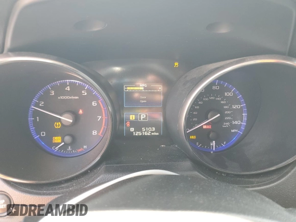 2016 Subaru Legacy Premium with VIN 4S3BNAC66G3022898, listed as a Copart auction lot 60291155 with 125,162 mi miles and Salvage title. Bid and sale history available at DreamBid. Image 9.