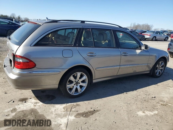 2009 Mercedes-Benz E 350 with VIN WDBUH87X09B444541, listed as a Copart auction lot 46111415 with 141,471 mi miles and Salvage Title. Bid and sale history available at DreamBid. Image 3.