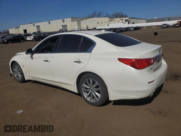 2017 Infiniti Q50 3.0t Signature Edition with VIN JN1EV7AR1HM841426, listed as a Copart auction lot 48706995 with 50,125 mi miles and Salvage Title. Bid and sale history available at carsss.com. Image 2.