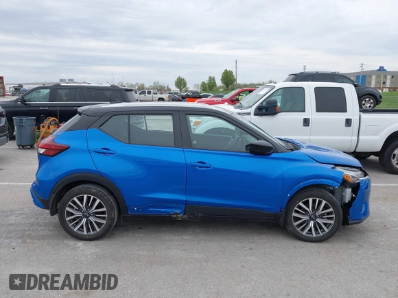 2023 Nissan Kicks SV with VIN 3N1CP5CV4PL553358, listed as a IAAI auction lot 42024111 with 15,172 mi miles. Bid and sale history available at carsss.com. Image 13.