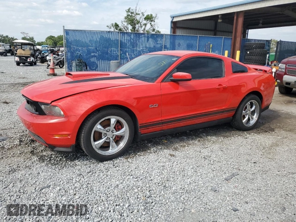 2012 Ford Mustang GT Premium with VIN 1ZVBP8CF0C5231732, listed as a Copart auction lot 54009665 with Not Provided miles and Salvage Title. Bid and sale history available at DreamBid. Image 1.