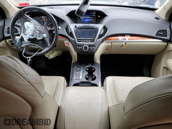 2017 Acura MDX Advance with VIN 5FRYD4H87HB029533, listed as a Copart auction lot 51931625 with 102,962 mi miles and Salvage title. Bid and sale history available at DreamBid. Image 8.