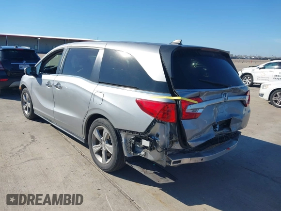 2019 Honda Odyssey EX-L with VIN 5FNRL6H76KB028490, listed as a IAAI auction lot 41636751 with 79,827 mi miles. Bid and sale history available at carsss.com. Image 3.
