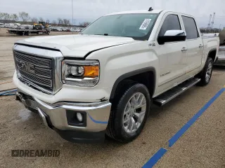 2014 GMC Sierra 1500 SLT with VIN 3GTU2VEC1EG382439, listed as a Copart auction lot 51769985 with 124,125 mi miles and Salvage Title. Bid and sale history available at DreamBid. Image 1.