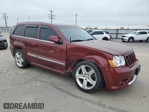2008 Jeep Grand Cherokee SRT-8 with VIN 1J8HR78348C162460, listed as a Copart auction lot 43966375 with 94,444 mi miles and Salvage Title. Bid and sale history available at carsss.com. Image 4.