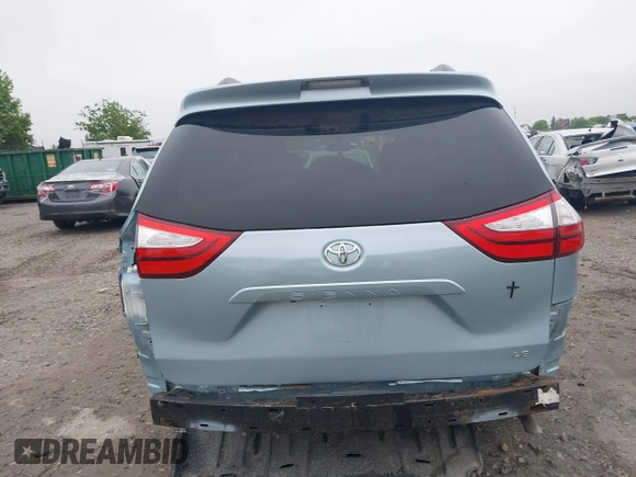 2015 Toyota Sienna LE AAS with VIN 5TDKK3DC4FS663876, listed as a IAAI auction lot 42155091 with 82,602 mi miles and . Bid and sale history available at DreamBid. Image 16.