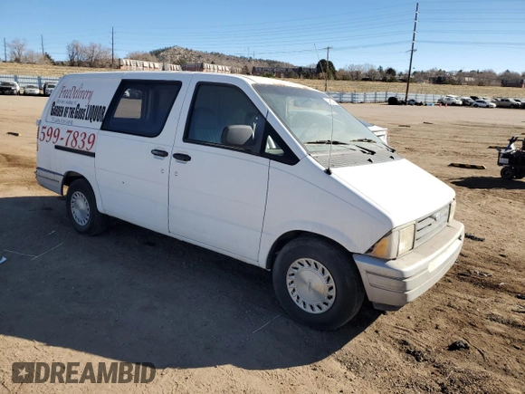 1994 Ford Aerostar z VIN 1FTDA34U9RZA67640, wystawiony jako Copart lot #47592245 z przebiegiem 70 262 mil mil oraz Czysty tytuł • Clean title. Historia ofert i sprzedaży dostępna na DreamBid. Obrazek 4.