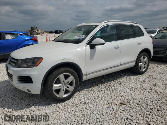 2013 Volkswagen Touareg Lux with VIN WVGEF9BP9DD008658, listed as a Copart auction lot 52585925 with 93,369 mi miles and Salvage Title. Bid and sale history available at DreamBid. Image 1.