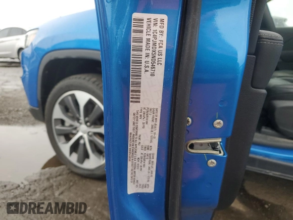 2022 Jeep Cherokee Limited z VIN 1C4PJMDX5ND546710, wystawiony jako Copart lot #59911505 z przebiegiem 1 967 mil mil oraz Czysty tytuł • Clean title. Historia ofert i sprzedaży dostępna na DreamBid. Obrazek 12.