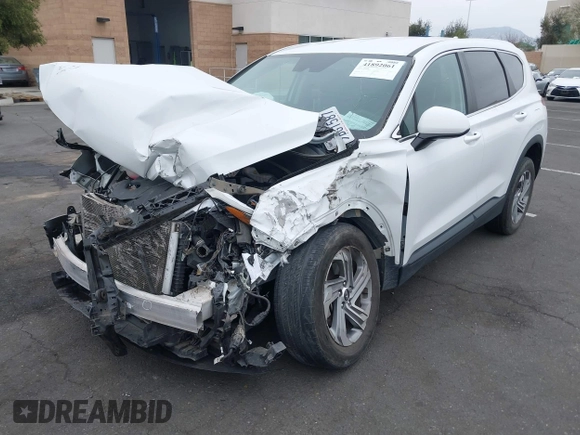 2022 Hyundai Santa Fe SE with VIN 5NMS14AJ8NH443864, listed as a IAAI auction lot 41892061 with 38,297 mi miles and . Bid and sale history available at DreamBid. Image 2.