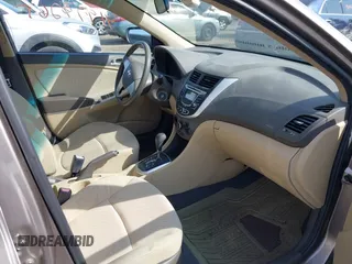 2013 Hyundai Accent GLS with VIN KMHCT4AE1DU314191, listed as a IAAI auction lot 41979265 with 177,944 mi miles. Bid and sale history available at carsss.com. Image 5.