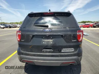 2017 Ford Explorer XLT with VIN 1FM5K8D81HGA05513, listed as a Copart auction lot 62492985 with 121,729 mi miles and Salvage title. Bid and sale history available at DreamBid. Image 6.