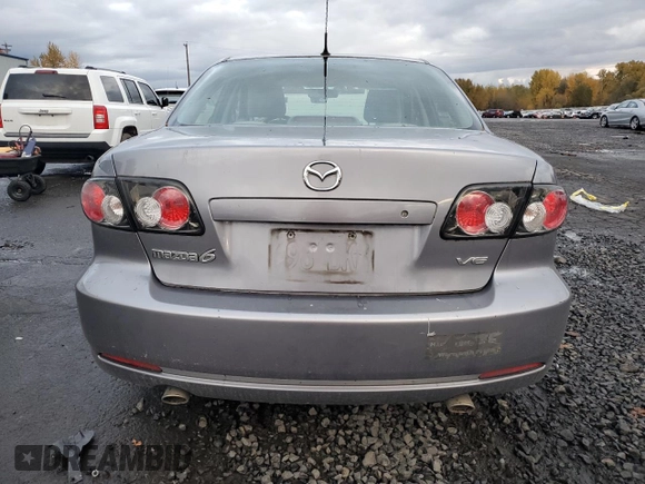 2007 Mazda 6 S Sport VE with VIN 1YVHP80D575M13667, listed as a Copart auction lot 80894484 with 188,180 mi miles and Salvage Title. Bid and sale history available at DreamBid. Image 6.